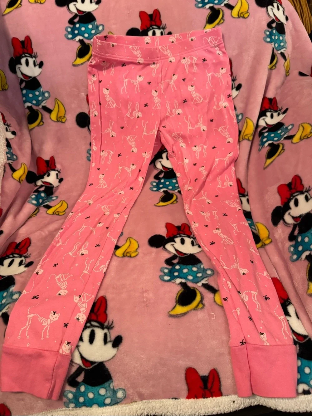 Girls Pink Cat Pajama Set Size XL 12 Old Navy Unisex C4